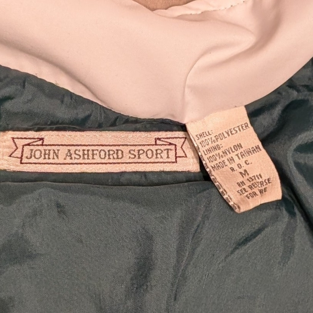 Vintage John Ashford Zip-front sport jacket with colorblock design, Size Medium - Picture 8 of 9